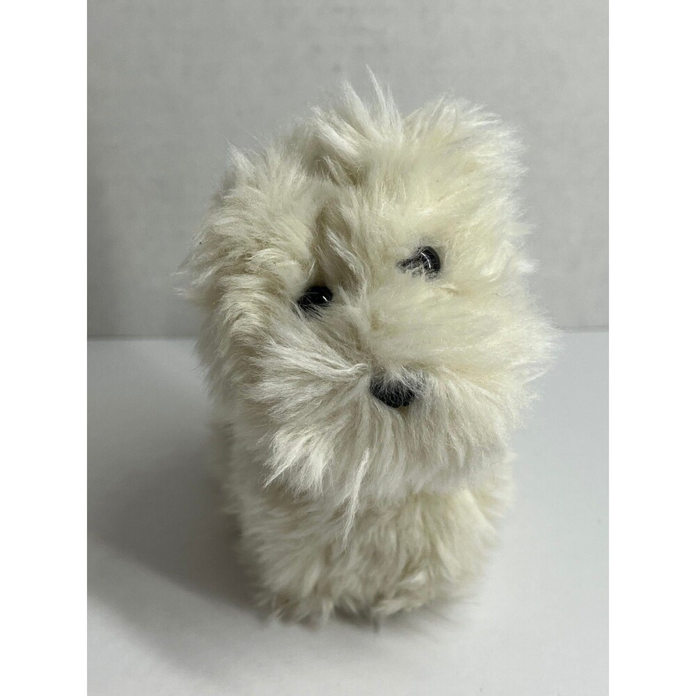 American Girl Doll Pet Dog Puppy Coconut Westie White Fur 5 inch Seated